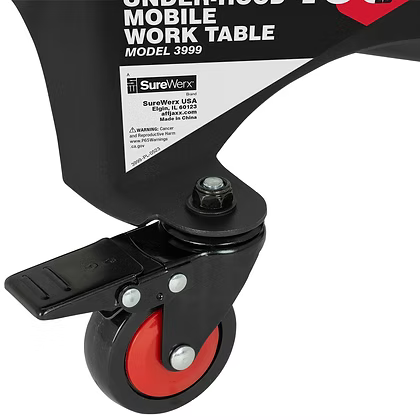 American Forge & Foundry UNDER-HOOD MOBILE WORK TABLE - 100 LB CAPACITY
