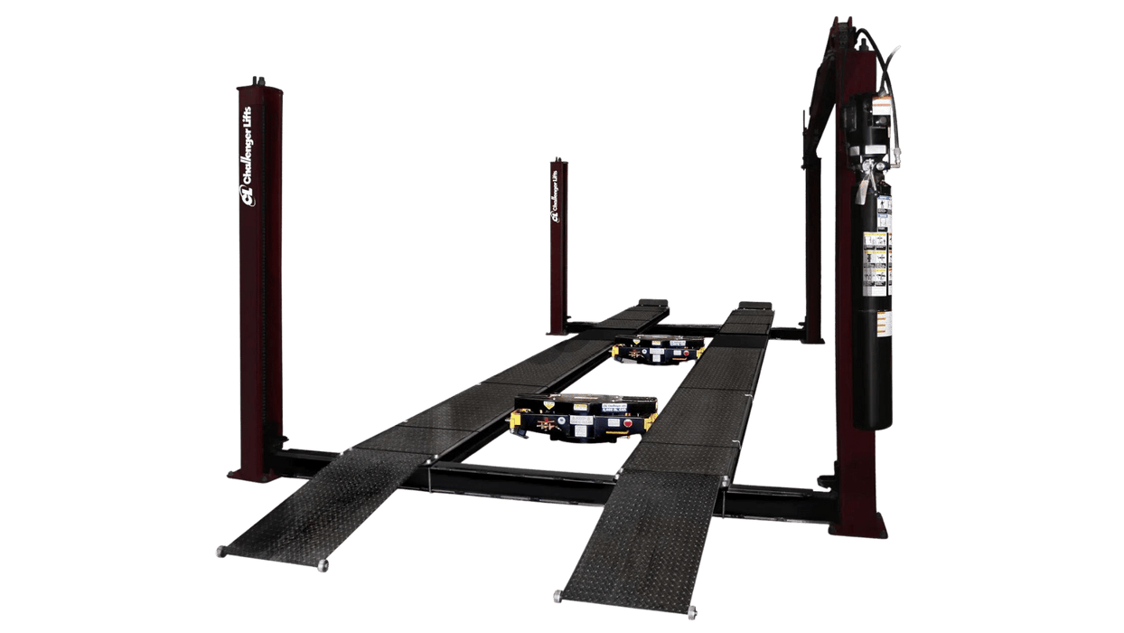 Challenger Lifts 18K Heavy-Duty 4-Post 44018E Lift - Four Post Challenger Lifts Freedom Shop Equipment Challenger Lifts 18K Heavy-Duty 4-Post 44018E