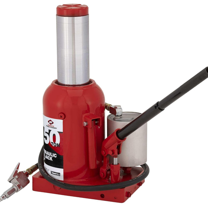 American Forge & Foundry 5650SD Air Hydraulic Bottle Jack - 50 Ton - Super Duty Jack - Floor American Forge & Foundry Freedom Shop Equipment 