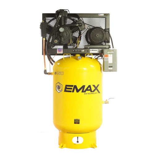 EMAX E450 Series - 15HP 3 Cylinder Air Compressor, 120 Gallon, 3 Phase, 2 Stage, Pressure lubricated, Silent Air System - ESP15V120Y3 Air Compressor EMAX Freedom Shop Equipment EMAX E450 Series - 15HP 3 Cylinder Air Compressor, 120 Gallon, 3 Phase, 2 Stage, Pressure lubricated, Silent Air System - ESP15V120Y3