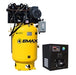 EMAX Silent Industrial Plus 10 HP 1-Phase 120 gal. Vertical Compressor with 58 CFM Dryer Bundle-With Pressure Lube Pump - ESP10V120V1PK Air Compressor EMAX Freedom Shop Equipment EMAX Silent Industrial Plus 10 HP 1-Phase 120 gal. Vertical Compressor with 58 CFM Dryer Bundle-With Pressure Lube Pump - ESP10V120V1PK