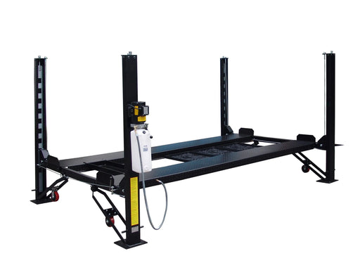 Tuxedo - 8,000 lb Deluxe Storage Lift Extended Length / Height - Poly casters, drip trays, jack tray - FP8K-DX-XLT Lift - Four Post Tuxedo Freedom Shop Equipment Tuxedo - 8,000 lb Deluxe Storage Lift Extended Length / Height - Poly casters, drip trays, jack tray - FP8K-DX-XLT