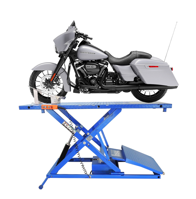 ELECTRIC / HYDRAULIC MOTORCYCLE LIFT BENCH M-2200IEH-XR Lift - Motorcyle iDEAL Freedom Shop Equipment ELECTRIC / HYDRAULIC MOTORCYCLE LIFT BENCH M-2200IEH-XR