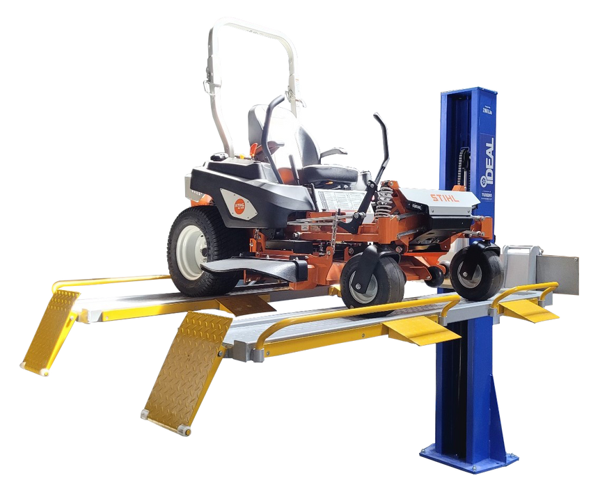 iDEAL Single Column UTV & Mower Storage/ Service Lift  Freedom Shop Equipment Freedom Shop Equipment 