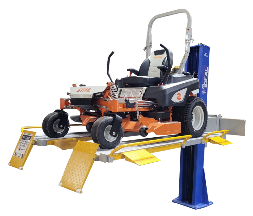 iDEAL Single Column UTV & Mower Storage/ Service Lift  Freedom Shop Equipment Freedom Shop Equipment 