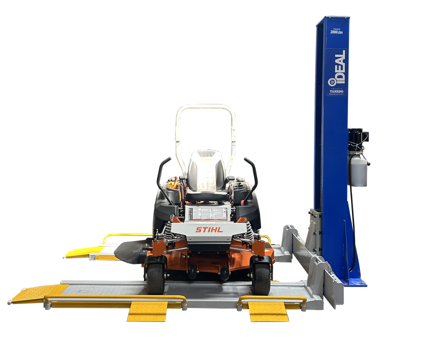 iDEAL Single Column UTV & Mower Storage/ Service Lift  Freedom Shop Equipment Freedom Shop Equipment 