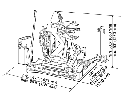 CEMB 56T HD Tractor Tire Changer Tire Changer CEMB Freedom Shop Equipment CEMB 56T HD Tractor Tire Changer