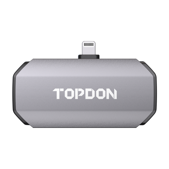 TOPDON TC002 Thermal Camera for iOS (iPhone & iPad), 256 x 192 IR High Resolution, Thermal Imager, Thermal Imaging Camera, -4°F~1022°F Temp Range, Support Video Recording, 40mk Thermal Sensitivity  TOPDON Freedom Shop Equipment 