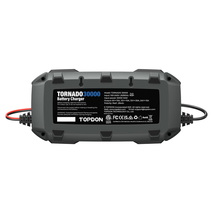 TOPDON Tornado 30000 Multi-Voltage Battery Charger  TOPDON Freedom Shop Equipment 