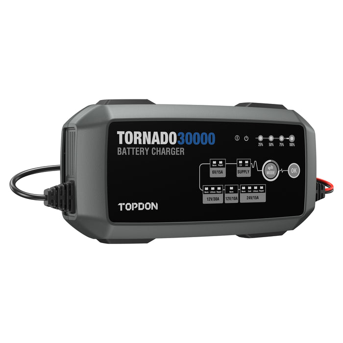 TOPDON Tornado 30000 Multi-Voltage Battery Charger  TOPDON Freedom Shop Equipment 