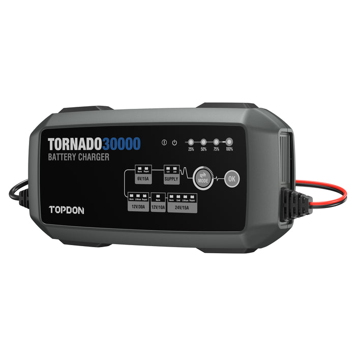 TOPDON Tornado 30000 Multi-Voltage Battery Charger  TOPDON Freedom Shop Equipment 