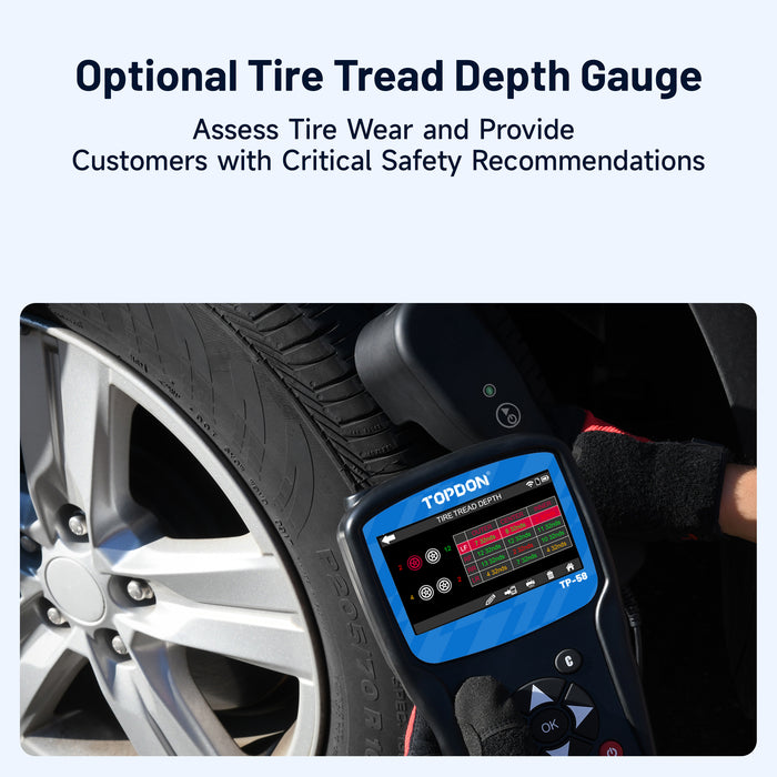 Topdon TP58 Advanced TPMS Tool with OBDII, Wi-Fi, 5 Year Updates  TOPDON Freedom Shop Equipment 