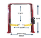 Launch Tech USA TLT210-XT-R 10,000lb. Capacity Two Post Lift with Adjustable Height and Width. Lift - Two Post Launch Tech USA Freedom Shop Equipment Launch Tech USA TLT210-XT-R 10,000lb. Capacity Two Post Lift with Adjustable Height and Width.