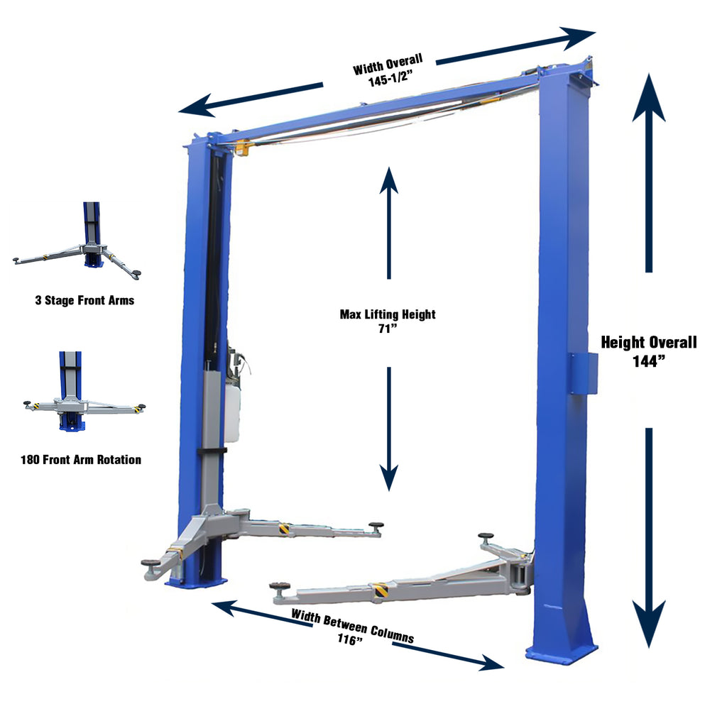 Shop Lift 2 Post Lifts — Freedom Shop Equipment