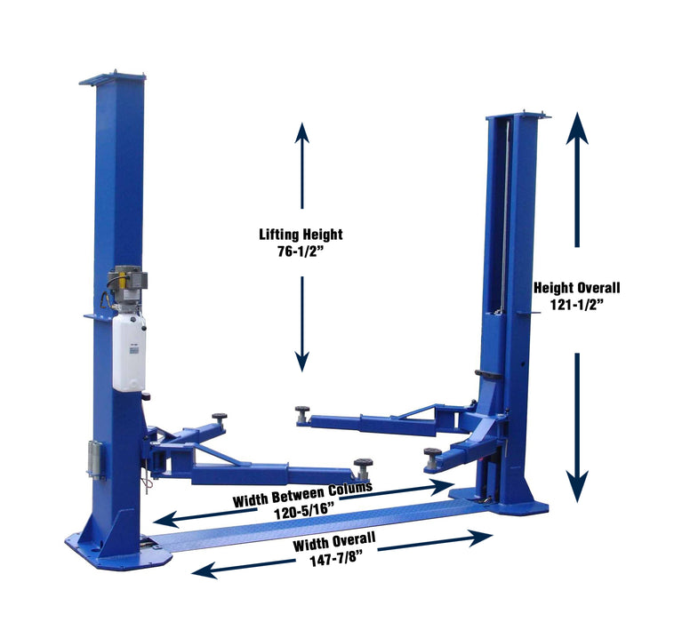 Tuxedo 12,000 lbs. 2-Post Symmetric Floor Plate Lift TP12KFX Lift - Two Post Tuxedo Freedom Shop Equipment Tuxedo 12,000 lbs. 2-Post Symmetric Floor Plate Lift TP12KFX