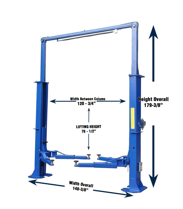 Tuxedo 15,000 lbs. 2-Post Symmetric Floor Plate Lift TP15KCX Lift - Two Post Tuxedo Freedom Shop Equipment Tuxedo 15,000 lbs. 2-Post Symmetric Floor Plate Lift TP15KCX