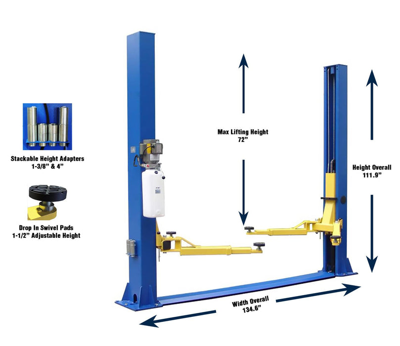 Tuxedo Light Duty 9,000 lbs. 2-Post Lift Floor Plate - Symmetric - TP9KFX Lift - Two Post Tuxedo Freedom Shop Equipment Tuxedo Light Duty 9,000 lbs. 2-Post Lift Floor Plate - Symmetric - TP9KFX