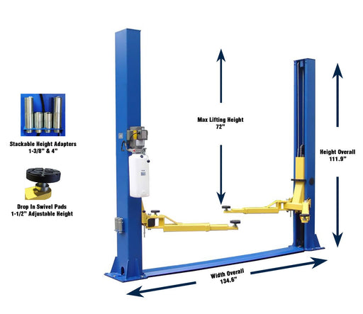 Legacy Lift Light Duty 9,000 lbs. 2-Post Lift Floor Plate - Symmetric - LLTP9KFX Lift - Two Post Legacy Lift Freedom Shop Equipment Legacy Lift Light Duty 9,000 lbs. 2-Post Lift Floor Plate - Symmetric - LLTP9KFX