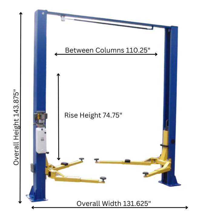 Challenger Lifts VLE10 Versymmetric® 2-Post