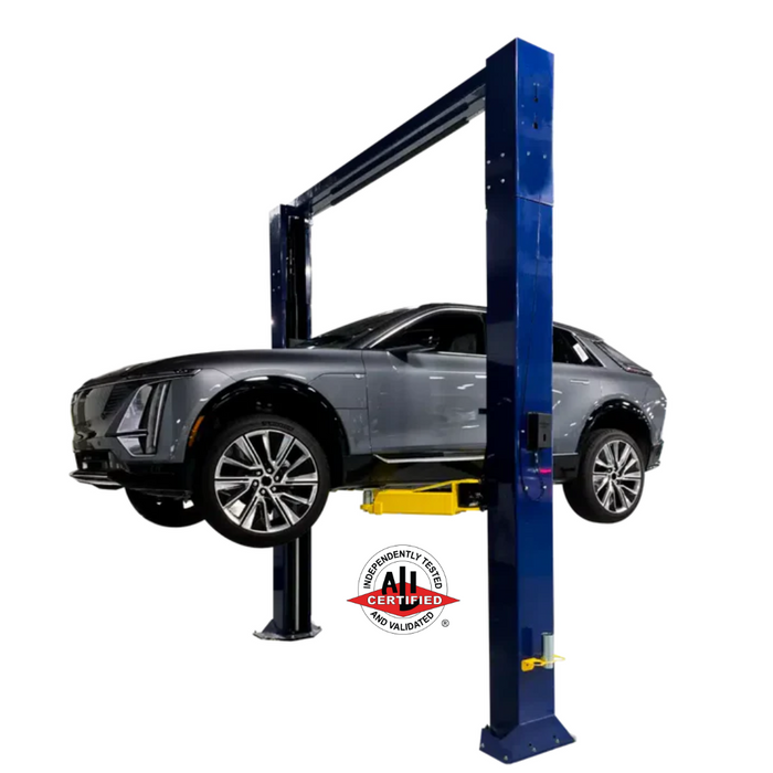 Challenger Lifts 12K Heavy Duty 2-Post Adjustable Car Lift w/ 1 ft Extensions Dual Pendant Controls & Quick Cycle CL12A-1-DPC-QC