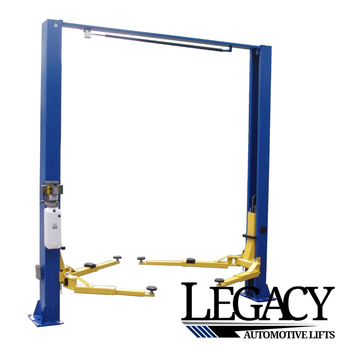 Legacy Automotive Lifts LL9KCF-AX 9,000 lbs. Two Post Clear Floor & Floor Plate - Asymmetric