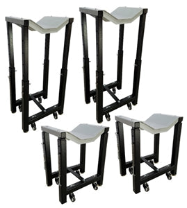 iDEAL WHLSTDKIT-UF2500EH-X-BLK Adj Height Wheel Stand Kit (Set of 4) - Black Lift - Accessories iDEAL Freedom Shop Equipment iDEAL WHLSTDKIT-UF2500EH-X-BLK Adj Height Wheel Stand Kit (Set of 4) - Black