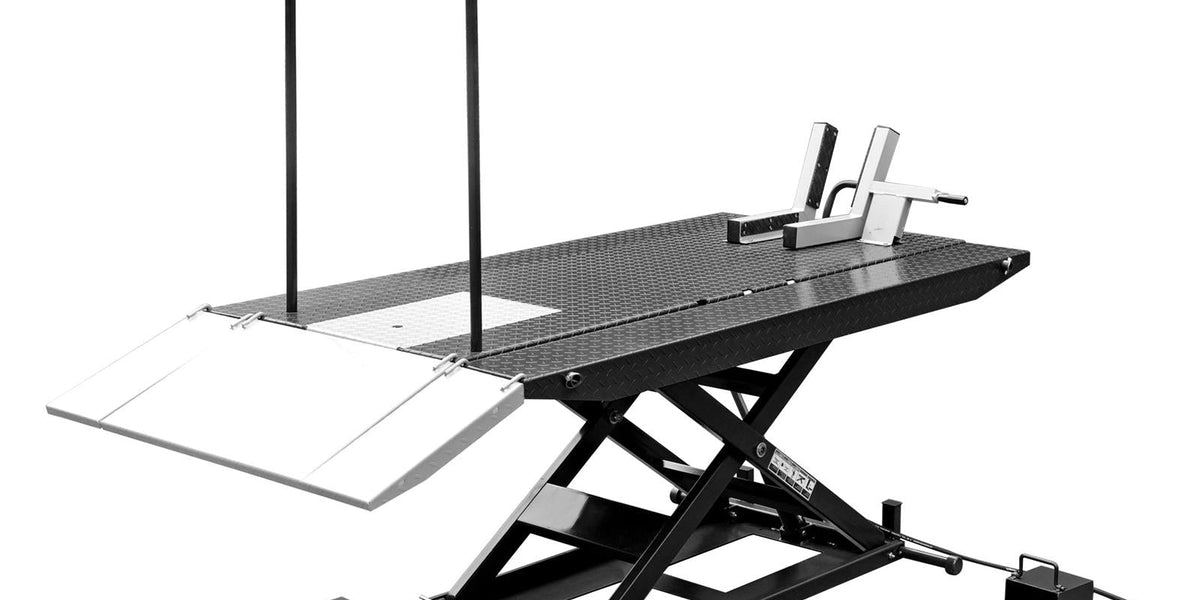 iDEAL Tool Air/Hydraulic Motorcycle Lift Benches M-1500C-HR-BLK ...