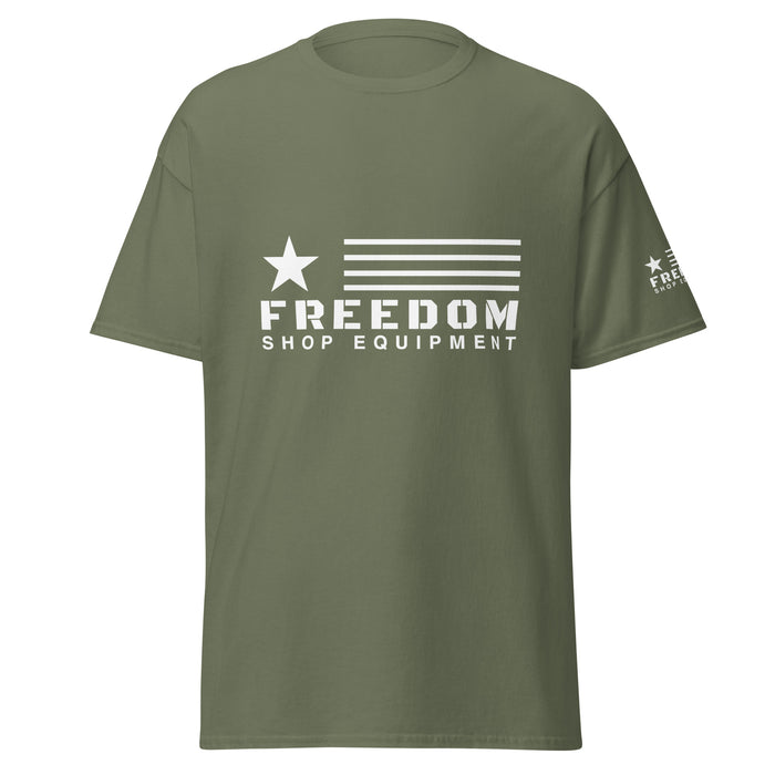 Official Freedom Shop Equipment logo Men's classic tee  Freedom Shop Equipment Freedom Shop Equipment Official Freedom Shop Equipment logo Men's classic tee