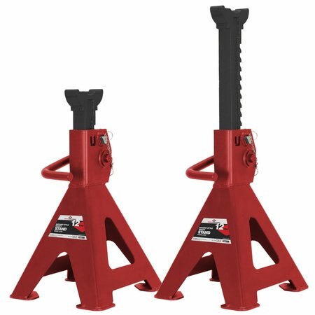 American Forge & Foundry 12-Ton Ratchet-Type Safety Jack Stands  with Double-Locking Mechanism 3312C Jack - Floor American Forge & Foundry Freedom Shop Equipment 12-Ton Ratchet-Type Safety Stands with Double-Locking Mechanism 3312C